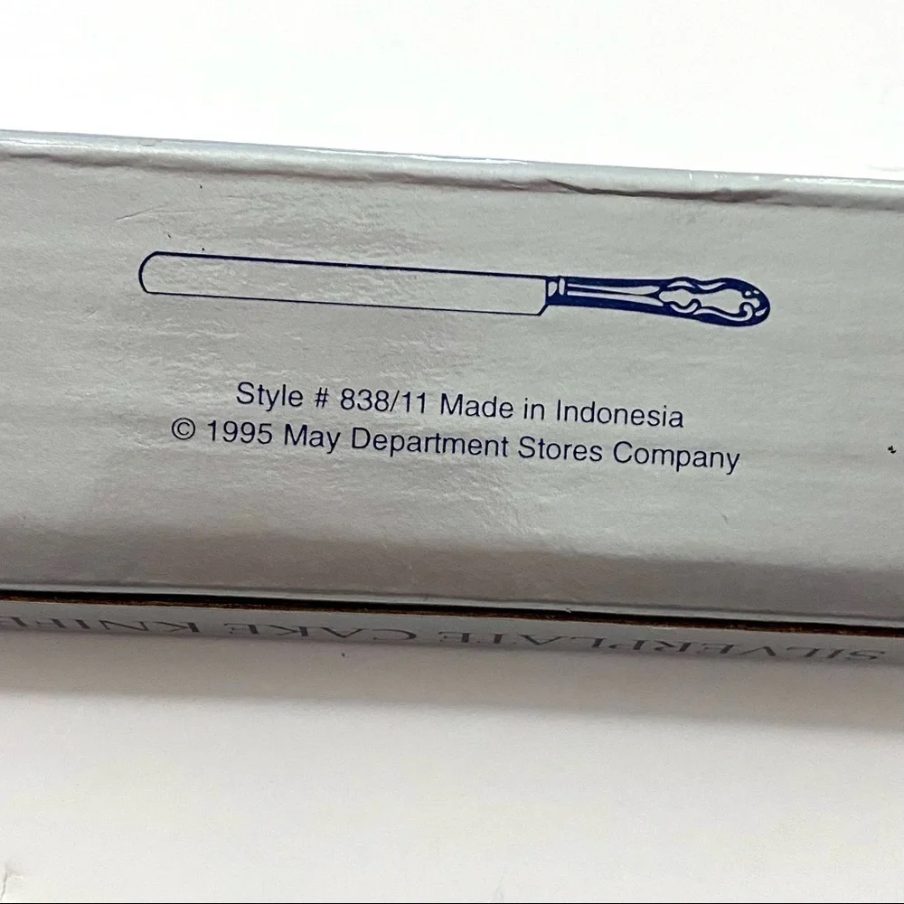 Vintage Silverplate Cake Dessert Knife Classic